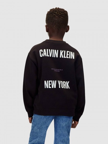 Sweatshirt Calvin Klein Menino Back Print Cn Sweatshirt