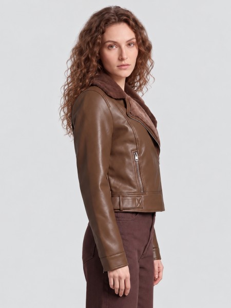 Jacket Woman Brown Vero Moda Jacket Woman Brown Vero Moda