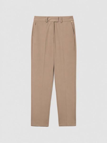 Pants Woman Beige Lion Of Porches Pants Woman Beige Lion Of Porches