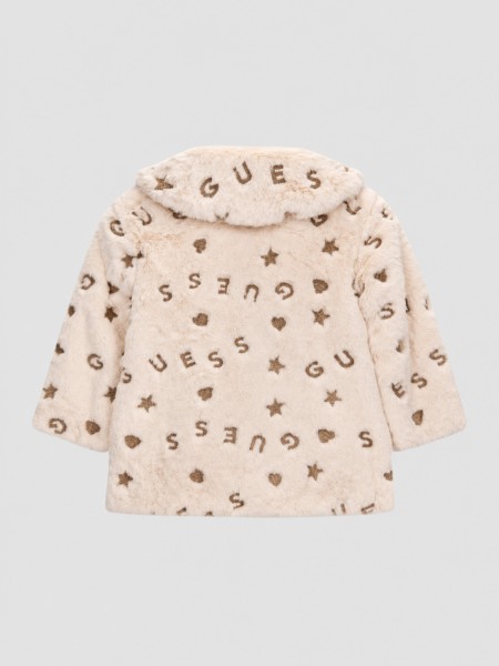 Casaco Guess Menina Faux Fur Ls Jacket W/zip Casaco Guess Menina Faux Fur Ls Jacket W/zip