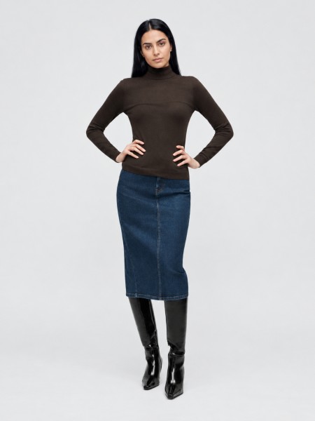 Pullover Woman Dark Brown Vero Moda