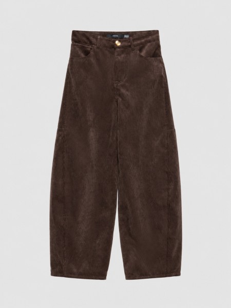 Pants Woman Dark Brown Vero Moda Pants Woman Dark Brown Vero Moda