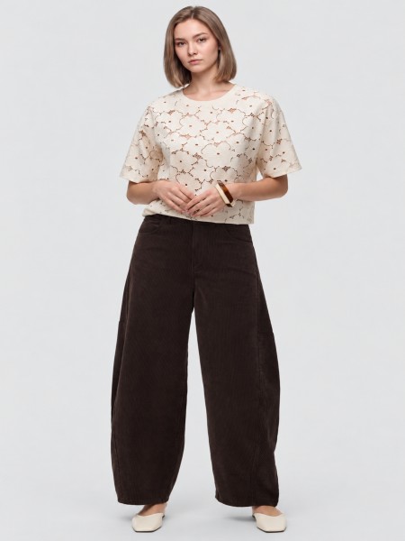Pantalones Mujer Castaño Oscuro Vero Moda Pantalones Mujer Castaño Oscuro Vero Moda