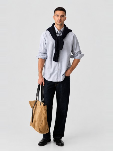 Camisa Hombre Azul Boss Camisa Hombre Azul Boss