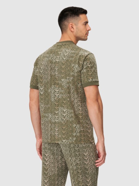 T-Shirt Man Green Ea7 Emporio Armani T-Shirt Man Green Ea7 Emporio Armani