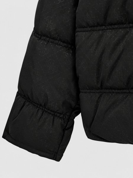 Kispo Guess Menina Padded Hooded Ls Jacket W/zip