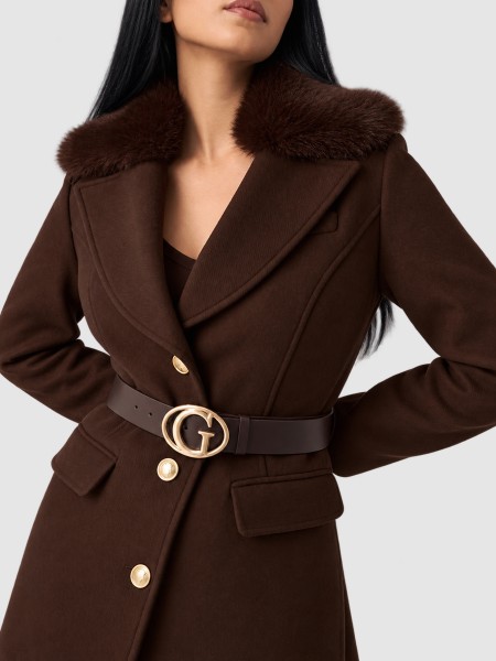 Jacket Woman Dark Brown Guess