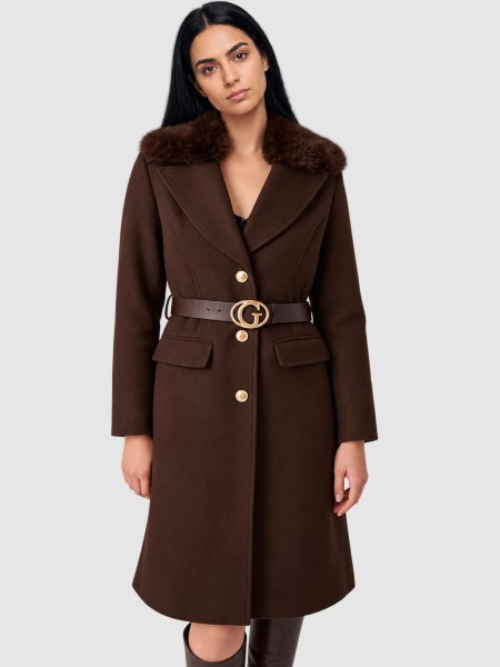 Jacket Woman Dark Brown Guess