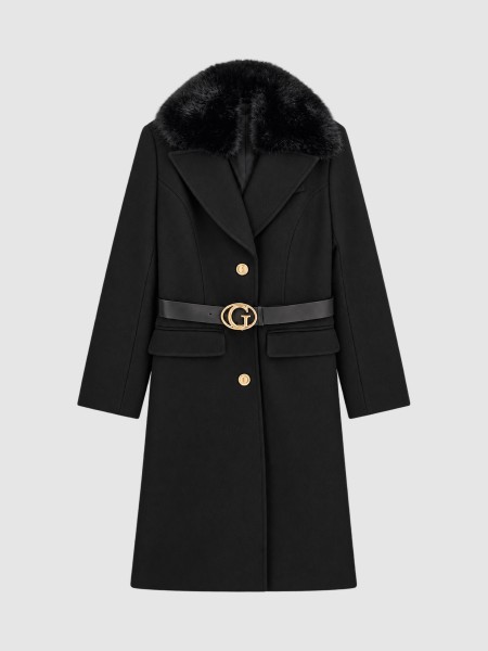 Jacket Woman Black Guess Jacket Woman Black Guess