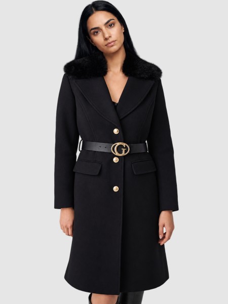 Jacket Woman Black Guess Jacket Woman Black Guess