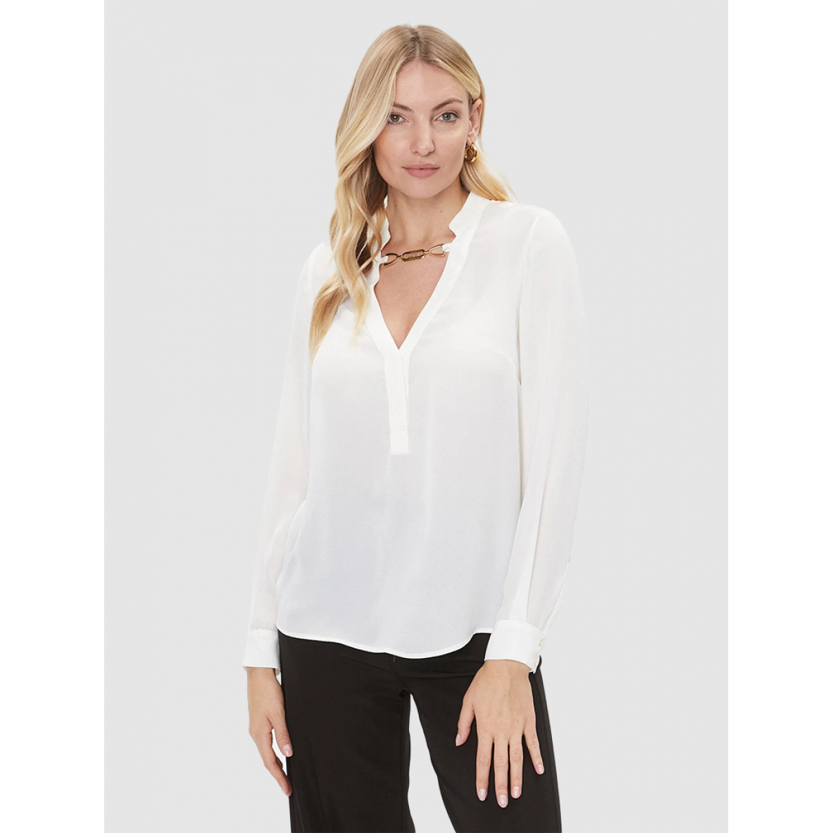 Women's Blouse Sharon Marciano Cream - 3BGH619742Z.124 - Mellmak