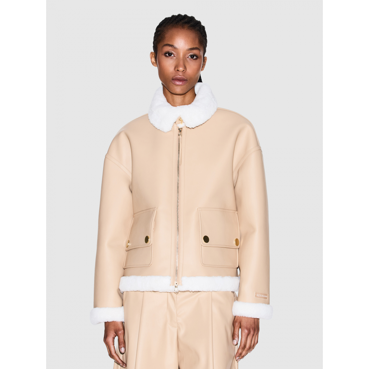 【ARMANI EXCHANGE】switching fur vest ARMANI EXCHANGE】switching fur vest