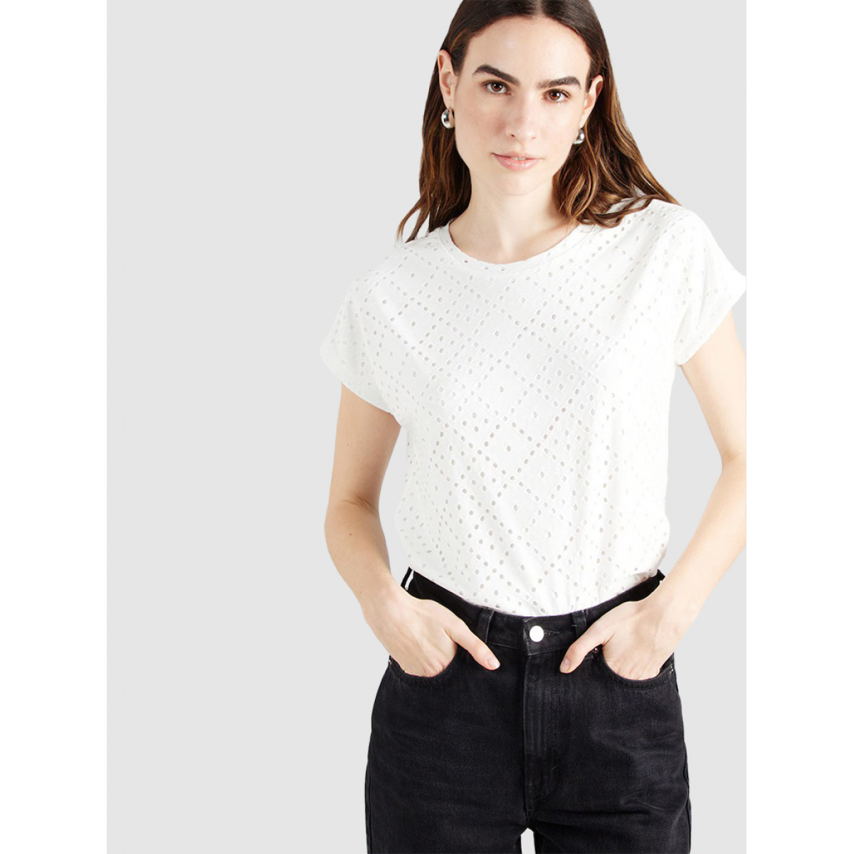 T-Shirt Woman White Vero Moda - 10306401 - 10306401.1 | Mellmak