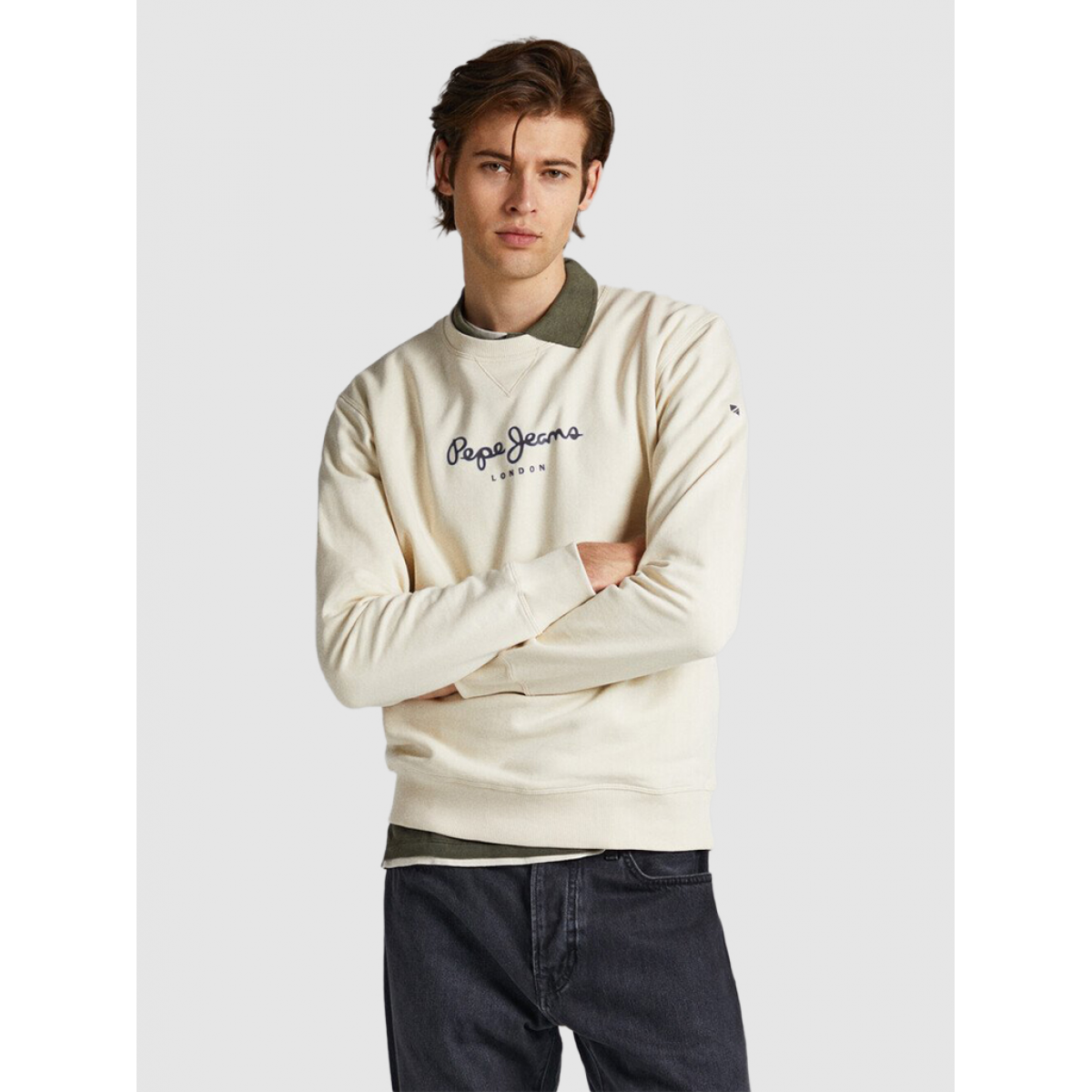 T Shirt Man Grey Pepe Jeans London Pm582380 PM582380.15 Mellmak