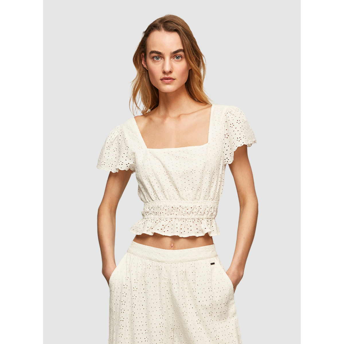 Clothing Lulis Pepe Jeans Shirt Woman White Pepe Jeans London